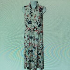 Chic Floral Button-Down Maxi Dress